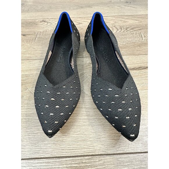 Rothy's The Point Ivory Dot Textile Ballet Flat Classic Women’s US 7 - Picture 11 of 12